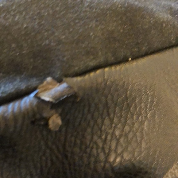 W J DESIGN BRASILEIRO LARGE BLACK LEATHER HANDBAG TASSELS METAL ZIPPER - #172 - Picture 14 of 16